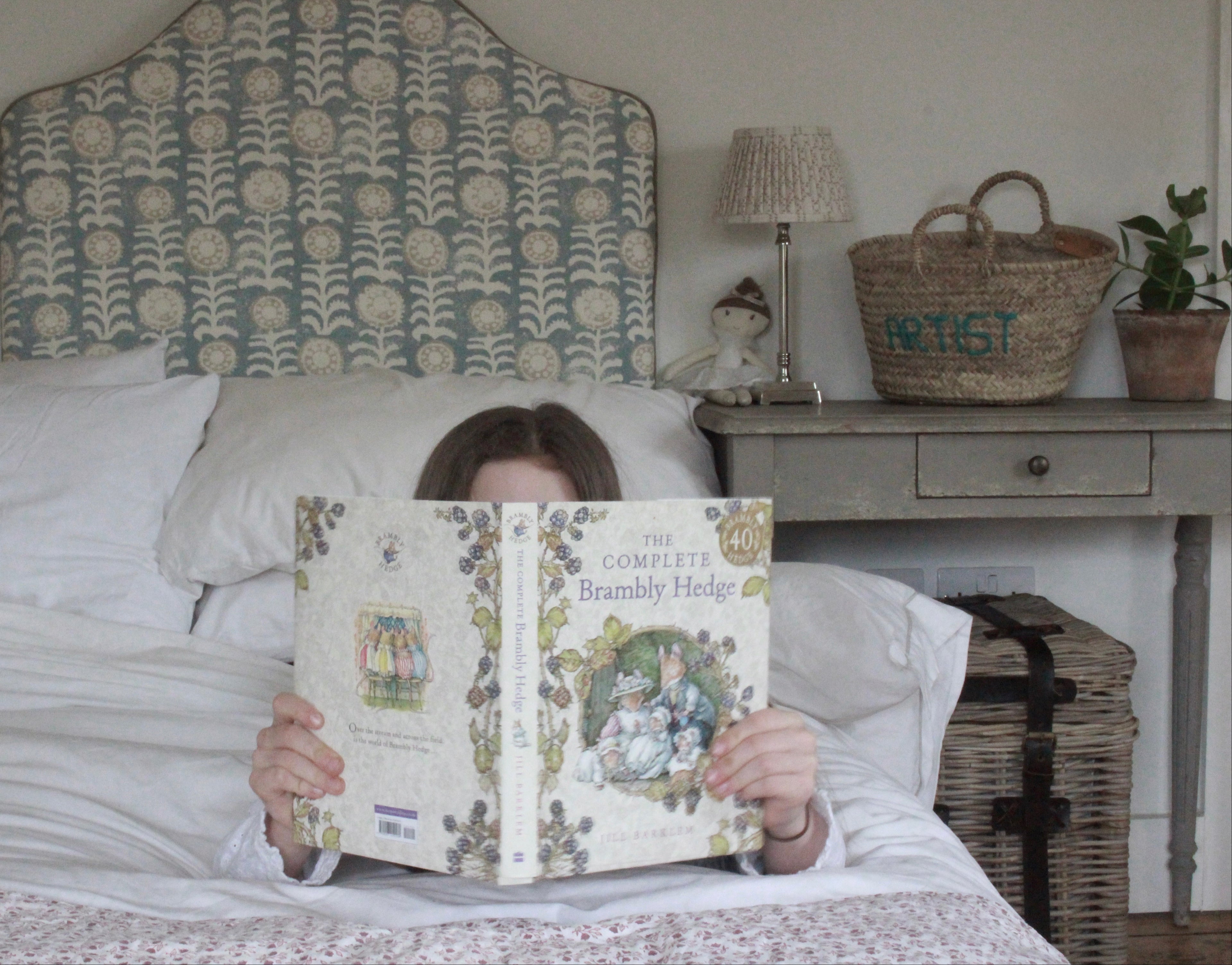 Margot single size luxury handmade headboard in Penny Morrison fabric - UK crafted