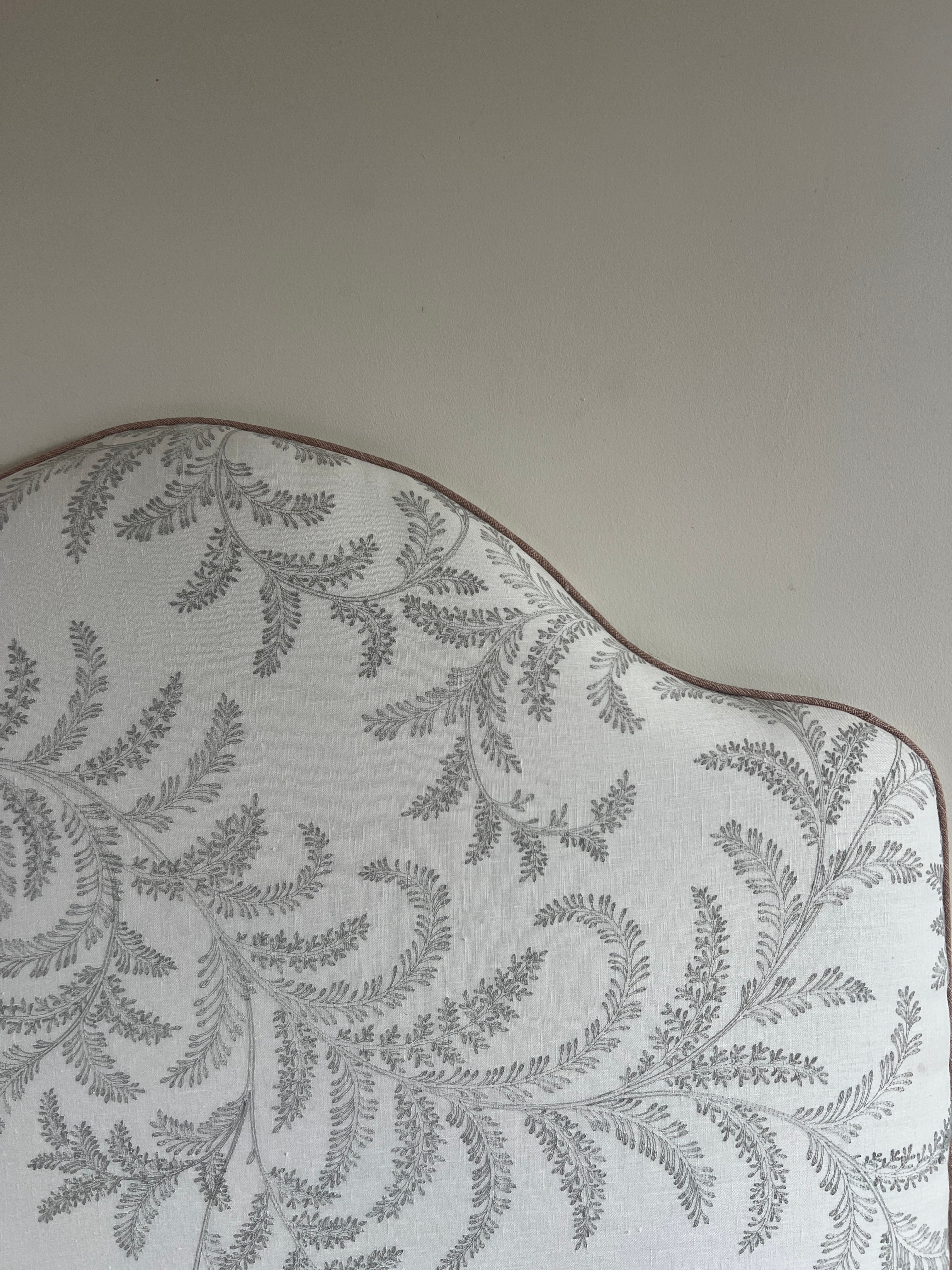 Single Headboard in Colefax & Fowler Embroidered Print