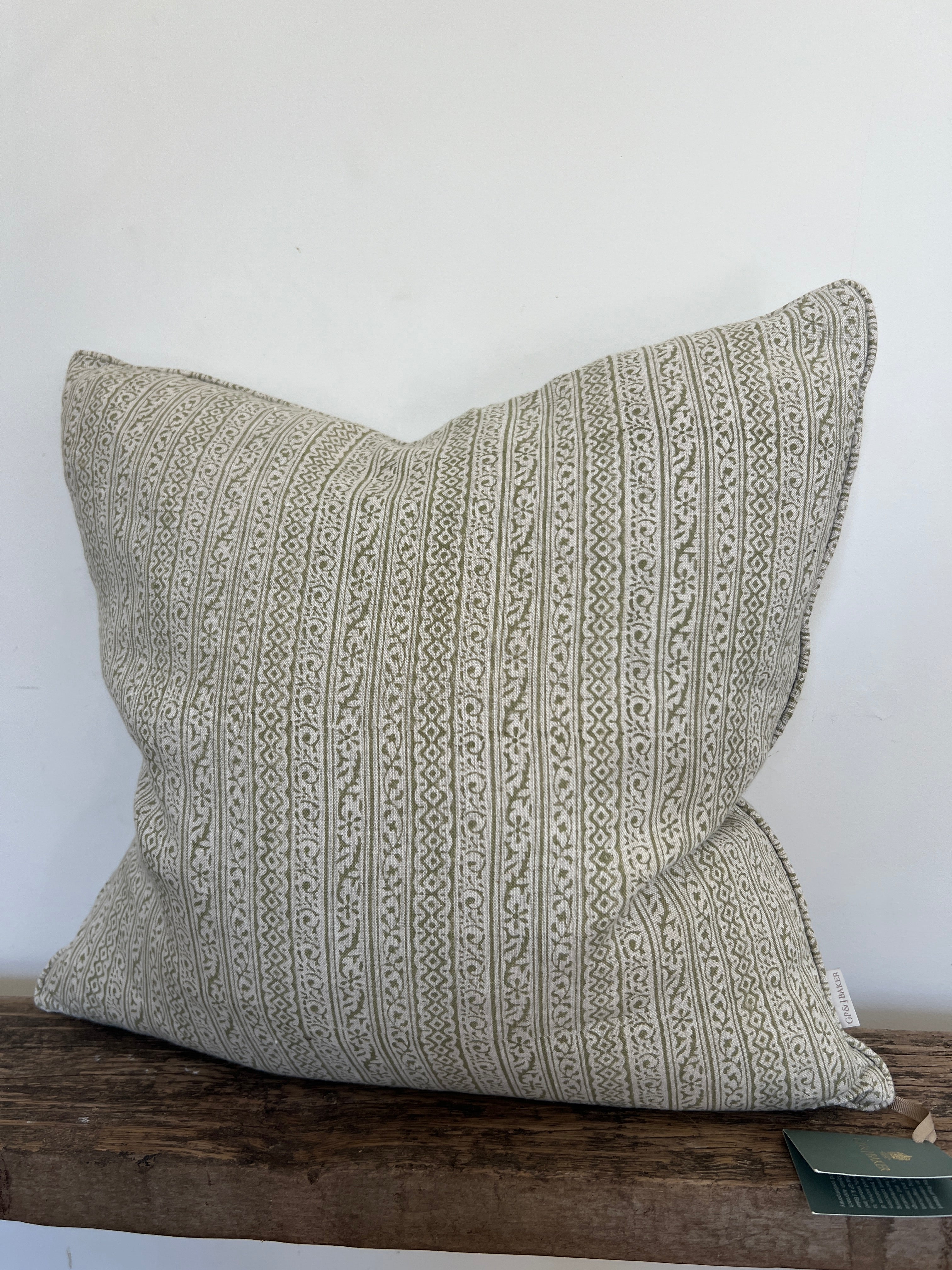 GP & J Baker House Cushion in Cherbury Green