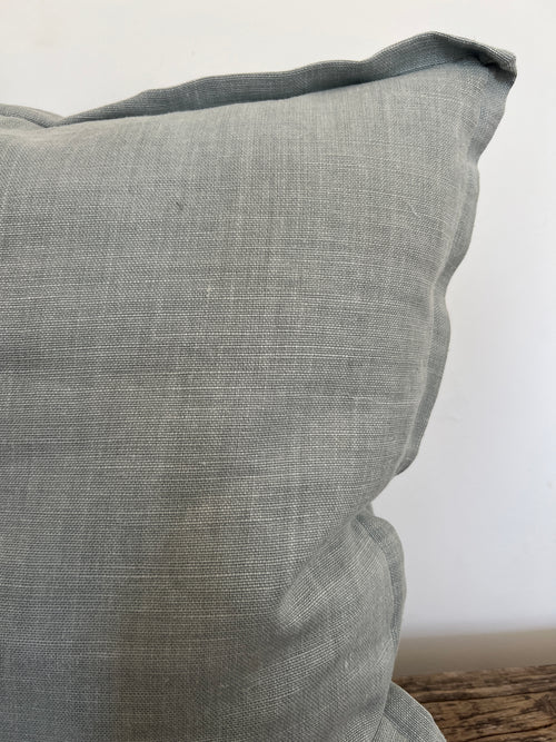 GP & J Baker House Cushion in Soft Blue Linen