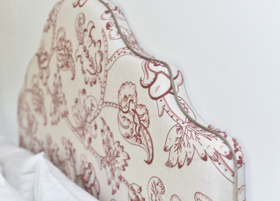 Headboard in James Hare Arboreal