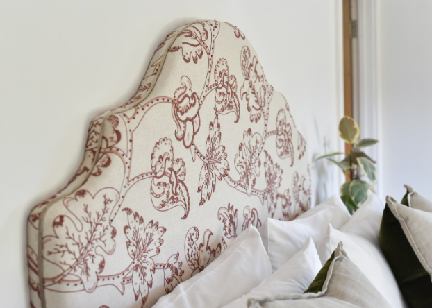 Headboard in James Hare Arboreal