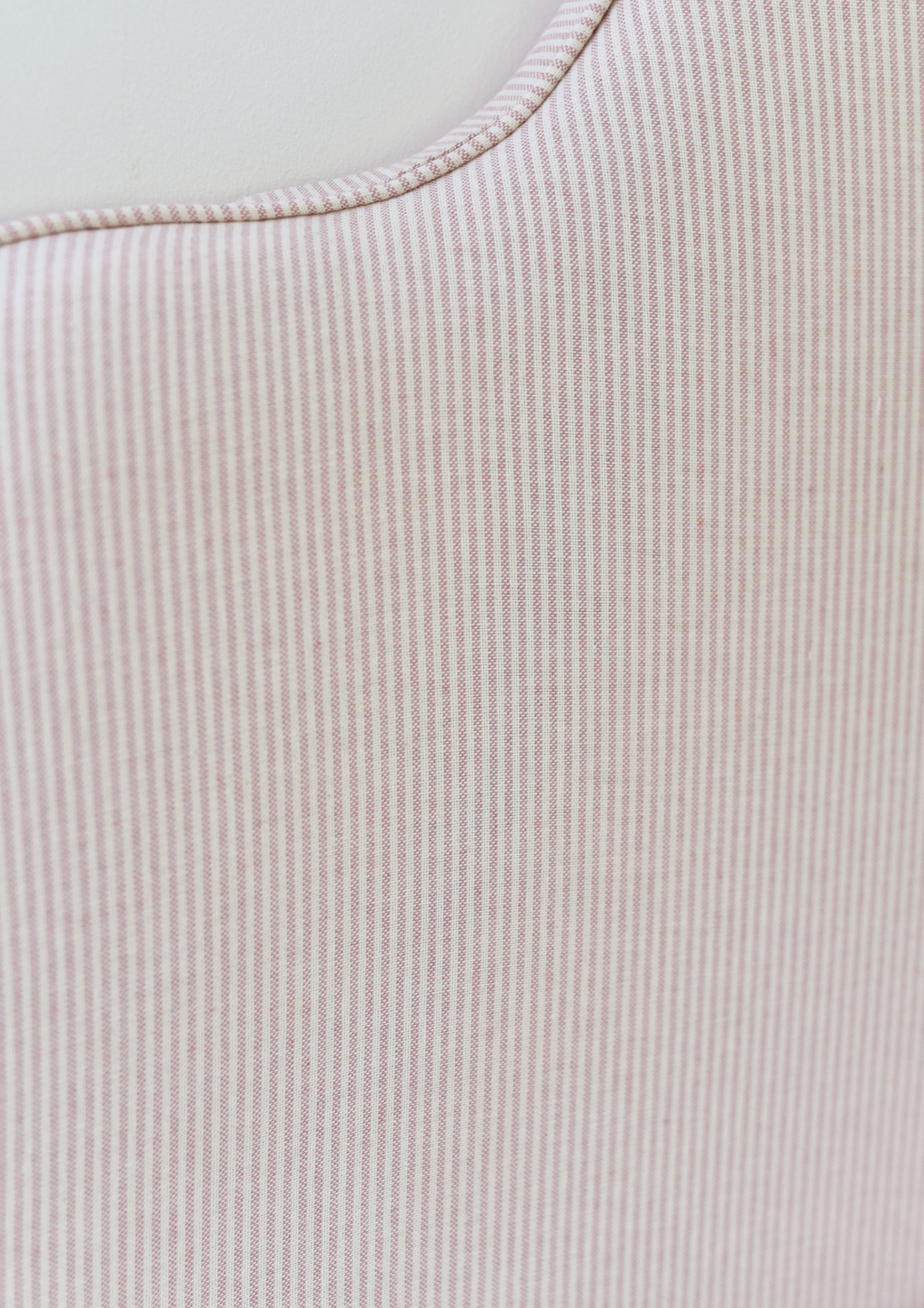Headboard in Susie Watson Pink Stripe