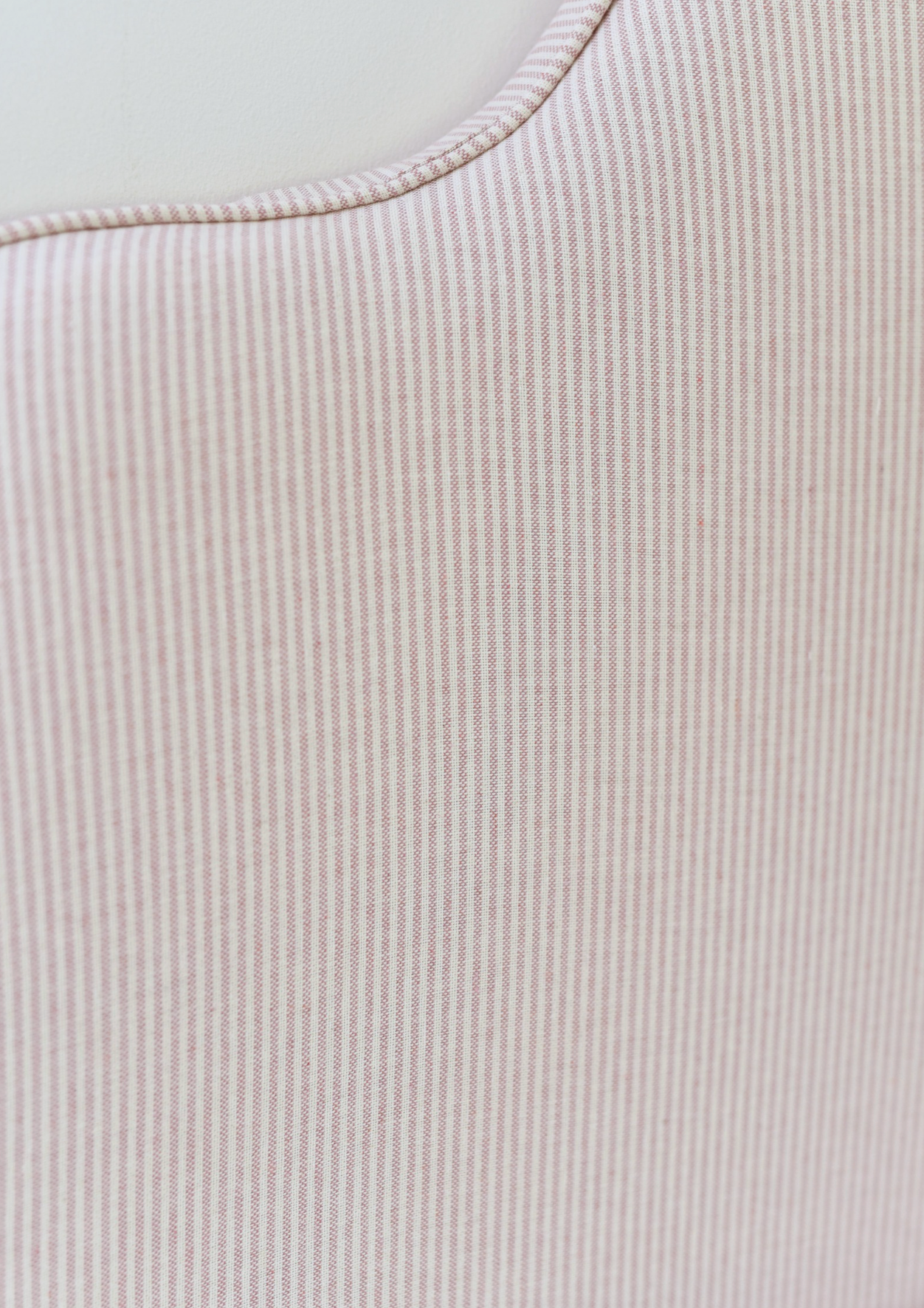 Headboard in Susie Watson Pink Stripe