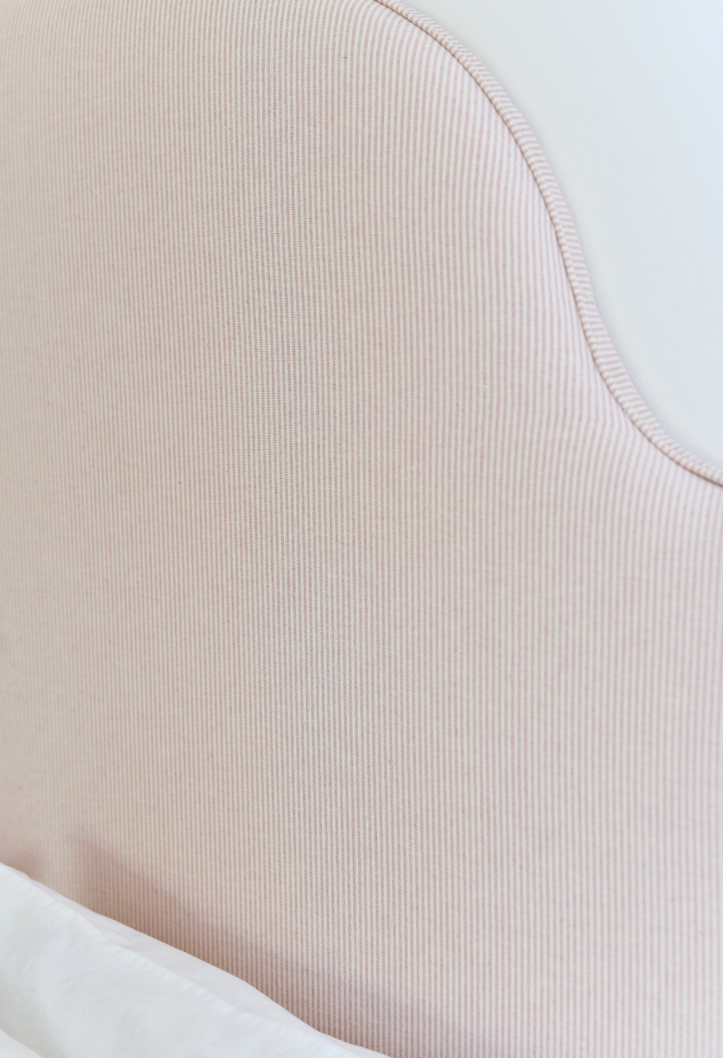 Headboard in Susie Watson Pink Stripe