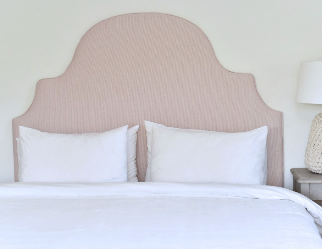 Headboard in Susie Watson Pink Stripe